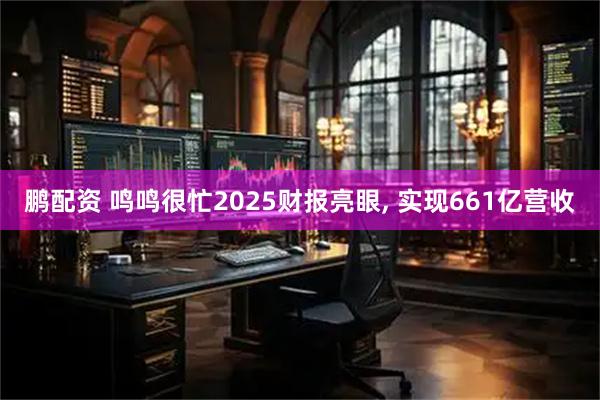 鹏配资 鸣鸣很忙2025财报亮眼, 实现661亿营收